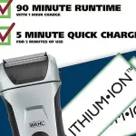 Wahl Speed Shave Rechargeable Wet/Dry Waterproof Facial Hair Shaver 7069